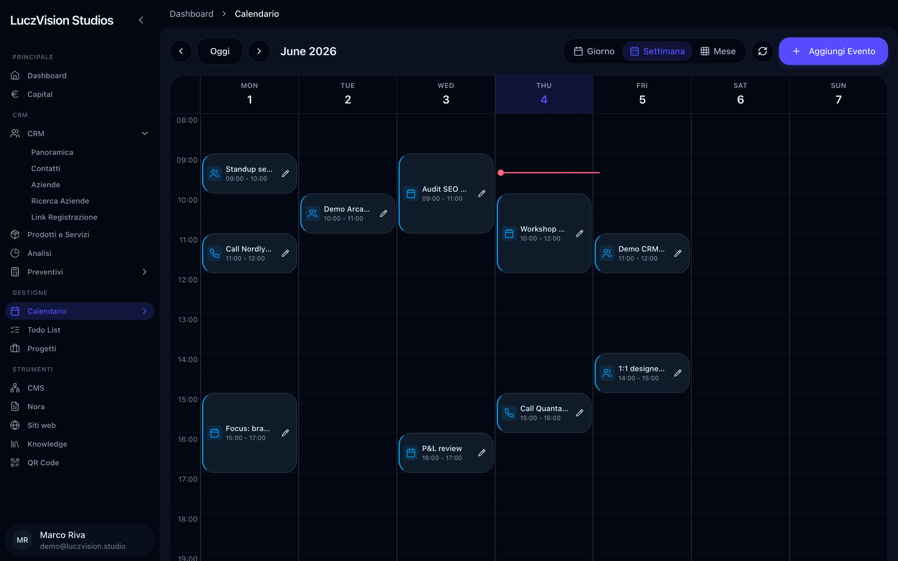 Tre calendari in uno, zero strumenti in più