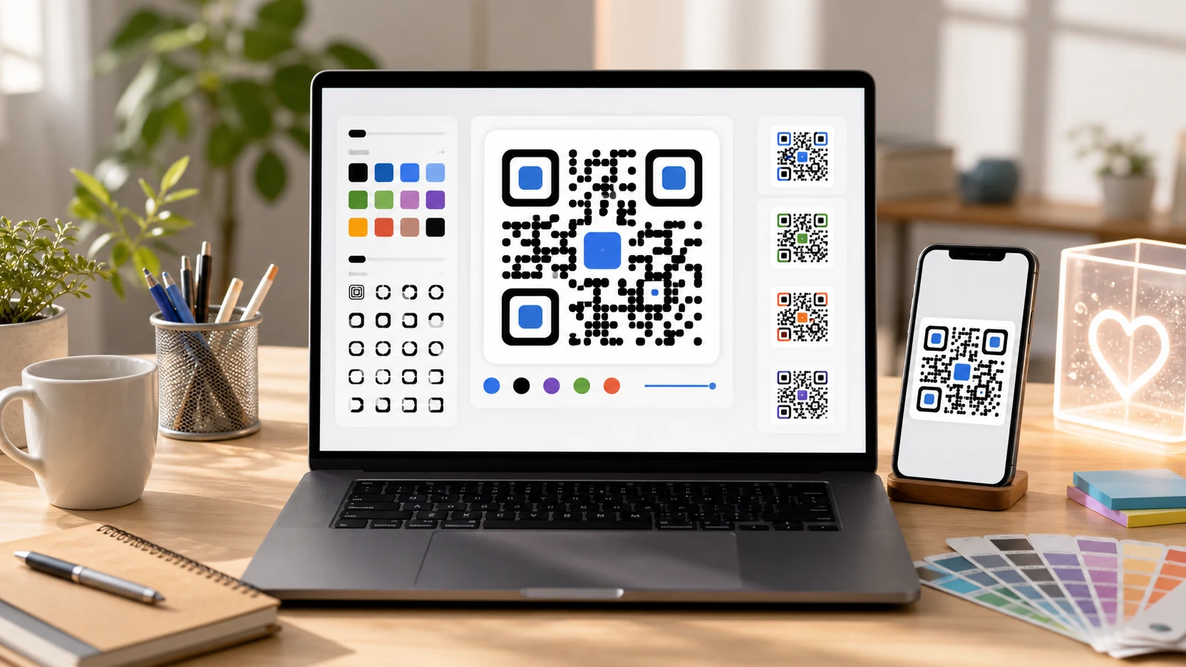 Generatore QR code gratuito di Vision con personalizzazione grafica